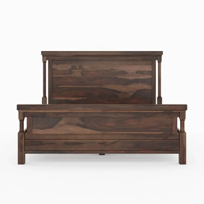 Nantes Solid Wood King Size Bed - Image 6