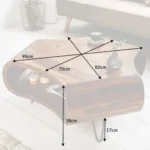 Retro Sturdy Wooden Coffee Table - Image 10