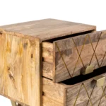 Kaduna Light Wooden Bedside Table - Image 4