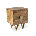 Kaduna Light Wooden Bedside Table - Image 5