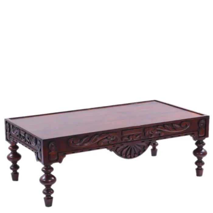 Hove Wooden Carved Coffee Table - Image 3