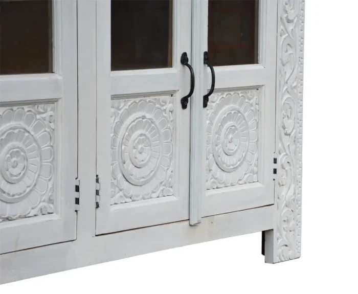 Ariande White 4 Door Sideboard - Image 6
