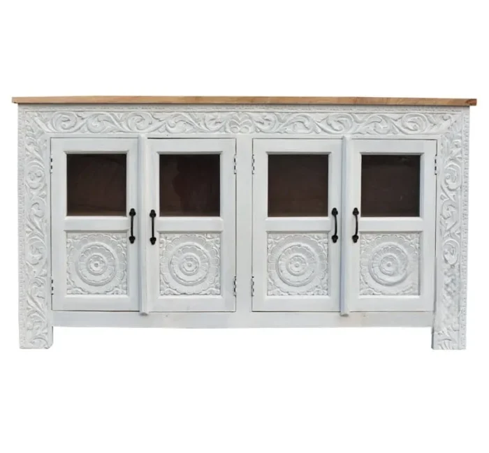 Ariande White 4 Door Sideboard - Image 7