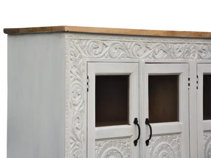 Ariande White 4 Door Sideboard - Image 9