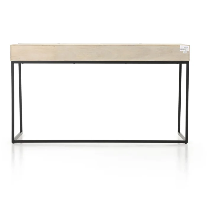 Priti Carved Mango Wood Writing Desk 56 - Image 8