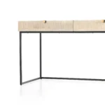 Priti Carved Mango Wood Writing Desk 56 - Image 7