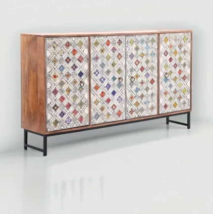 Johannes Carved with Tile Fitting Sideboard