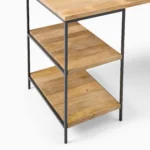 Priti Industrial Storage 3-Piece Modular Desk with Open Shelves - Image 6