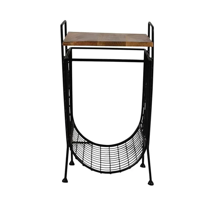 Metal With Wood Magazine Rack | Magazine Holder - Image 6