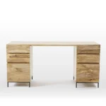 Priti Modular Desk 2 File Cabinets with 4 Drawer - Image 5