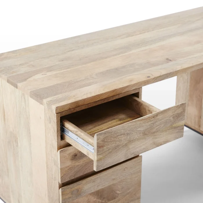 Priti Modular Desk 2 File Cabinets with 4 Drawer - Image 6