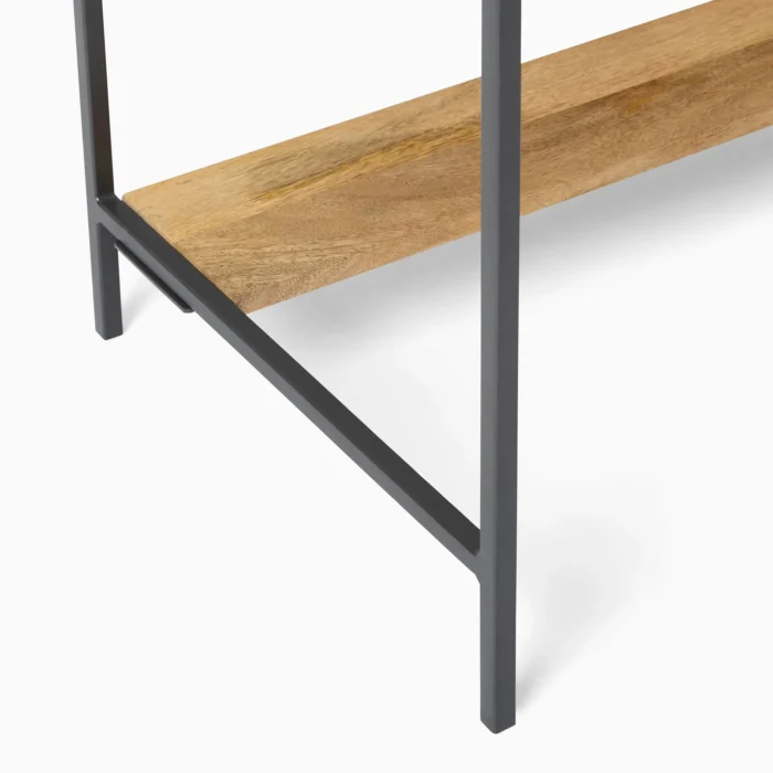 Priti Industrial Storage 2-Piece Modular Desk Open Shelves - Image 3