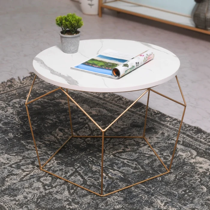 TCF_9604-2-scaled Diamond Marble Finish Coffee Table