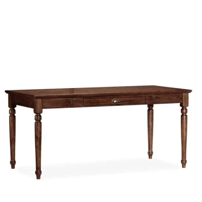 Untitled-design-2 Large Writing Desk with Drawer, Tuscan Chestnut | Wooden Desk - Image 1