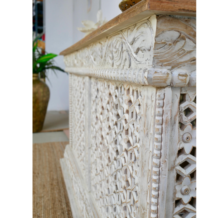 Riksha Carved Console Table - Image 3