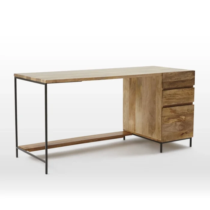 Priti Industrial Modular Desk With File Cabinet 64 - Image 3