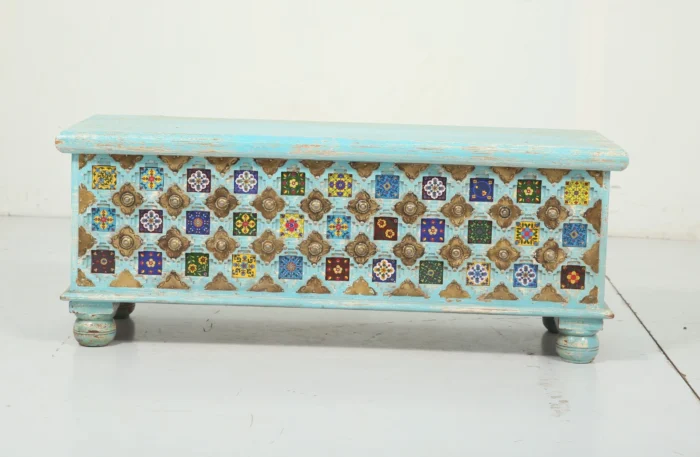 Priti brass fitted Maharaja Trunk - Image 1