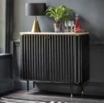 Flute Marble Drinks Cabinet