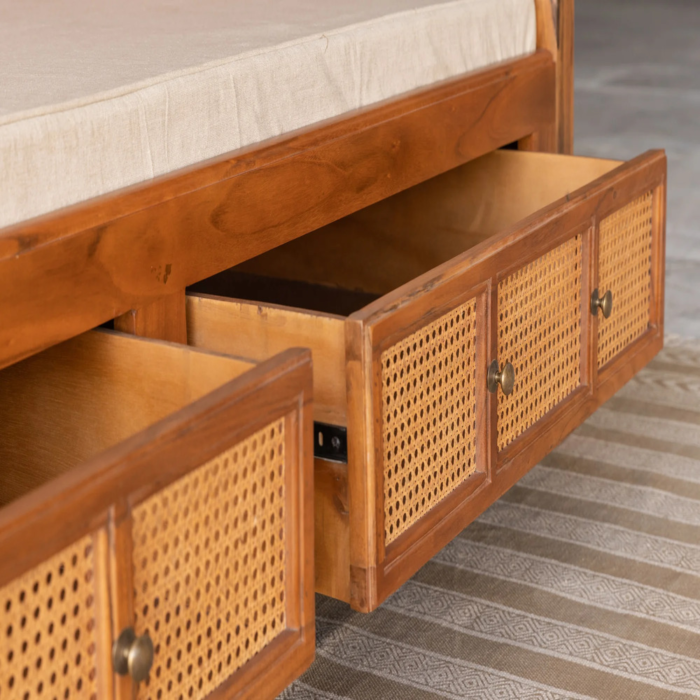 Ventura Cane Day Bed with Storage - Image 3