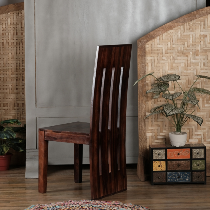 Zona High Back Solid Wood Chair (Set of 2) - Image 2