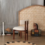 Rebecca Solid Wood Boucle Chair (Set of 2) - Image 2