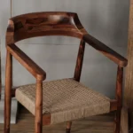 Artix Solid Wood Chair with Rope - Image 4