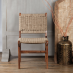 Gothic Solid Wood Chair With Rope (Set of 2) - Image 3