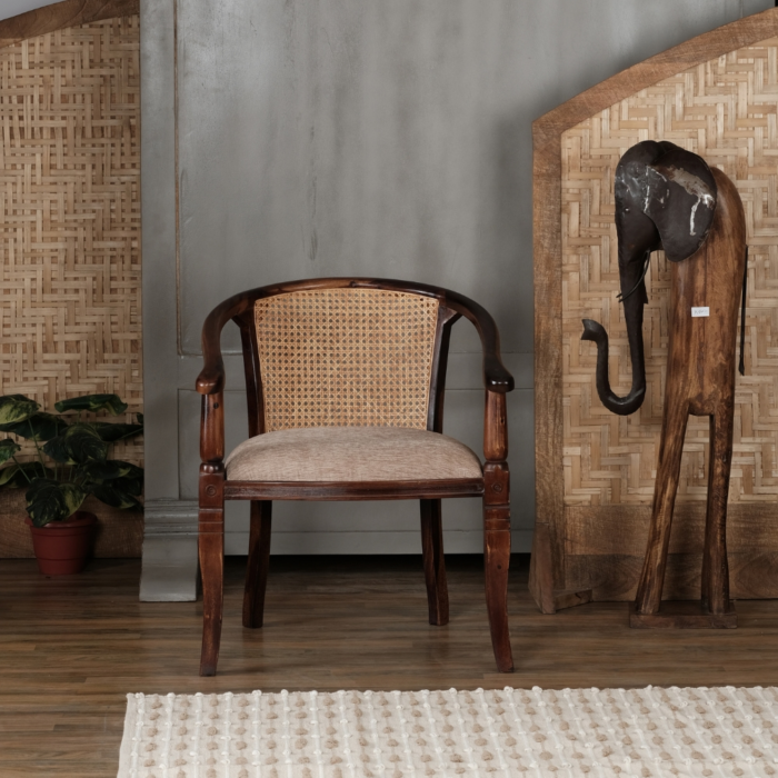 Tarbes Solid Wood Chair with Cane - Image 4