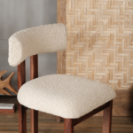 Rebecca Solid Wood Boucle Chair (Set of 2) - Image 3