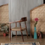 Artix Solid Wood Chair with Rope - Image 3