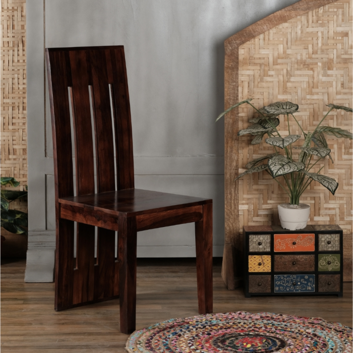 Zona High Back Solid Wood Chair (Set of 2) - Image 1