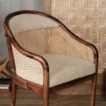 Laviana Royal Solid Wood Boucle Chair - Image 4