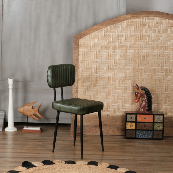 Grandas Iron Faux Leather Chair Grandas Iron Faux Leather Chair (Set of 2)
