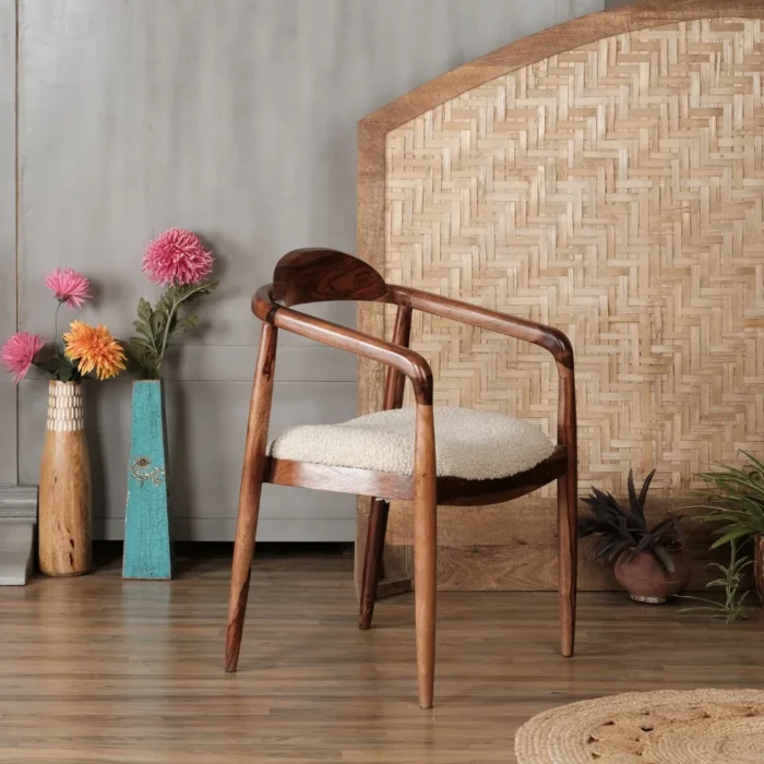 Corella Solid Wood Chair with Armrest Corella Solid Wood Chair with Armrest