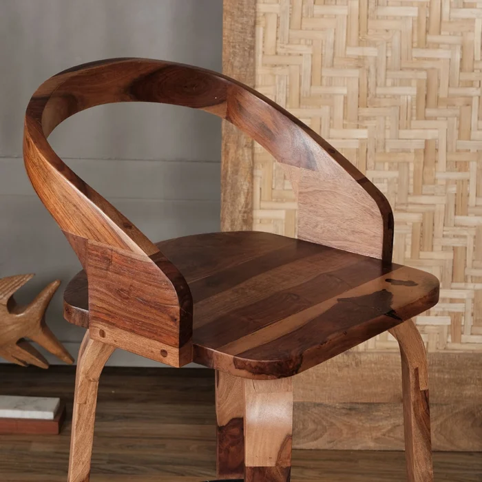 Gouveia Solid Wood High Bar Chair - Image 4