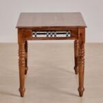 PRITI 4-Seater Dining Set with Chairs and Bench - Brown