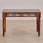 PRITI 4-Seater Dining Set with Chairs and Bench - Brown