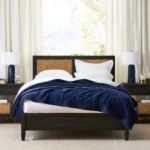 PRITI Solid Wood Cane Bed