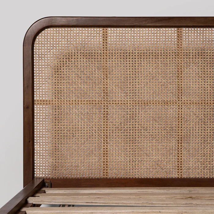 PRITI Solidwood Cane Bed