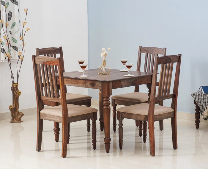PRITI 4 Seater Dining Set With 4 Chairs PRITI 4 Seater Dining Set With 4 Chairs