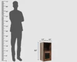 PRITI Wood Wall Shelve One Door