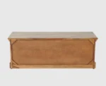 PRITI Solid Wood Three Doors Bench Shoe Rack