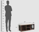 PRITI Solid Wood Wall Shelve