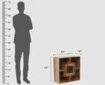 PRITI Wooden Wall Shelves One Door