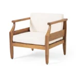 PRITI Solid Wood Sofa Set With Coffee Table For living room