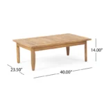 PRITI Solid Wood Sofa Set With Coffee Table For living room