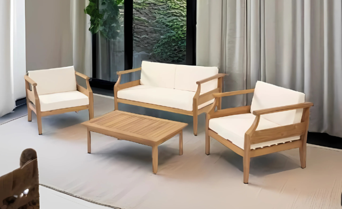 PRITI Solid Wood Sofa Set With Coffee Table For living room PRITI Solid Wood Sofa Set With Coffee Table For living room