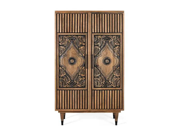 Solid Mango Wood High Sideboard-17 Solid Mango Wood High Sideboard-17