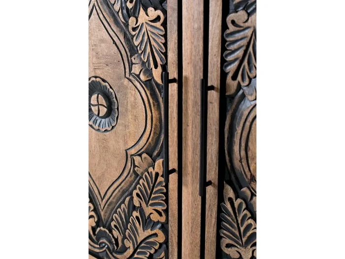 Solid Mango Wood High Sideboard-17 - Image 5