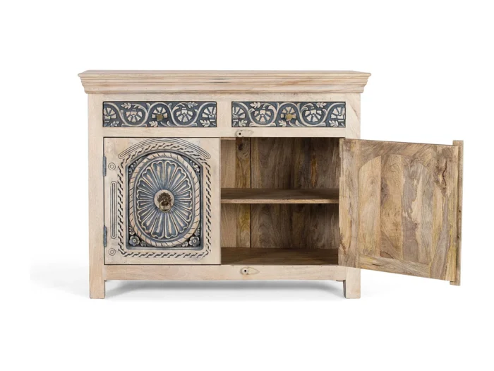 Solid Mango Wood Credenza-15 - Image 7